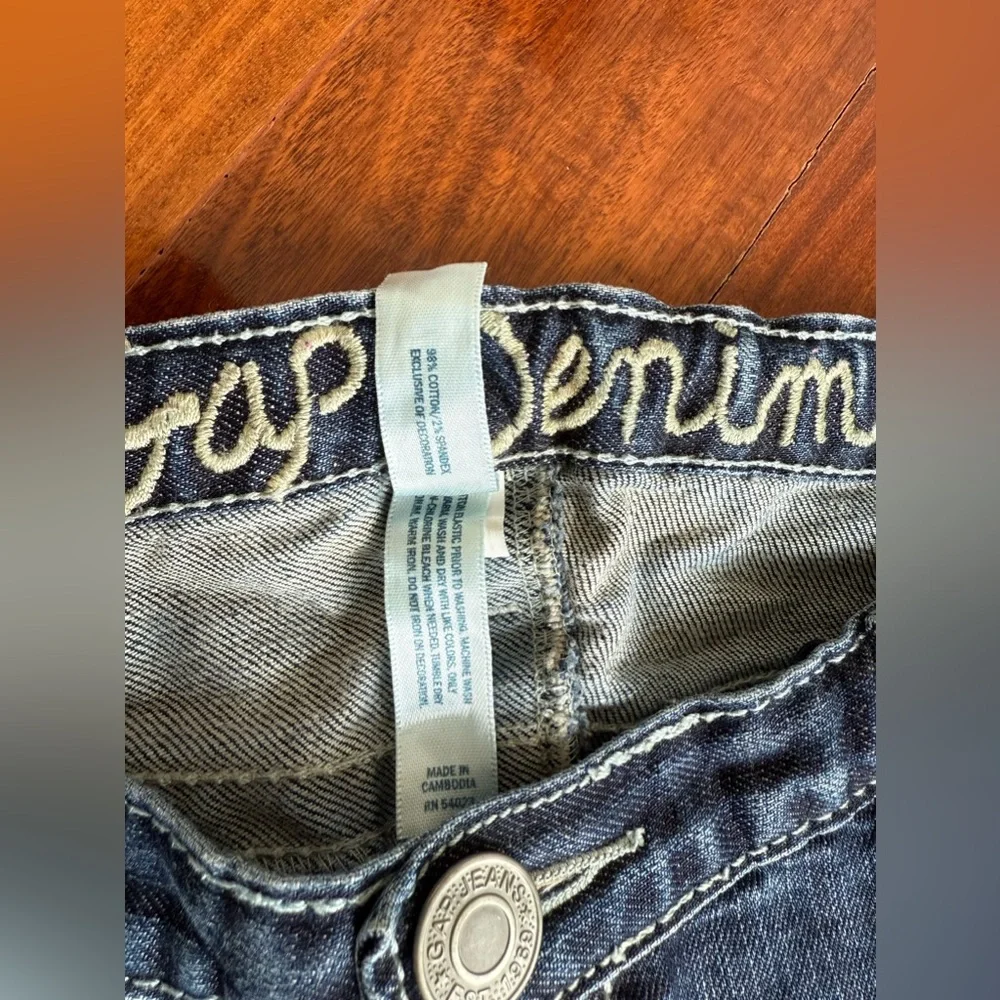 Gap Girls Plus Blue Jeans Denim Pants Boot cut Size 14 Plus Adjustable Waist